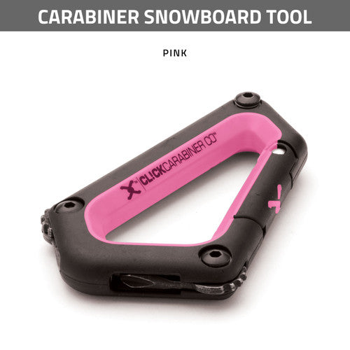CARABINER SNOWBOARD TOOL - PINK