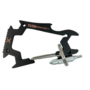 CARABINER SKATE TOOL - BLACK / BLACK