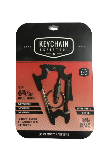 CARABINER SKATE TOOL - BLACK / BLACK