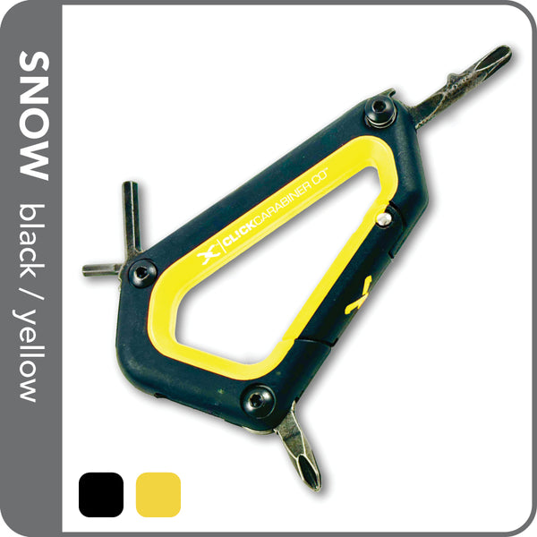 CARABINER SNOWBOARD TOOL - YELLOW