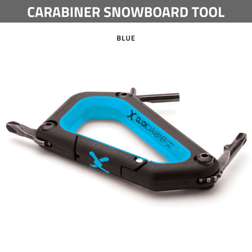 CARABINER SNOWBOARD TOOL - BLUE