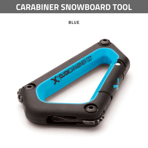 CARABINER SNOWBOARD TOOL - BLUE