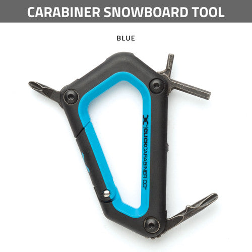 CARABINER SNOWBOARD TOOL - BLUE