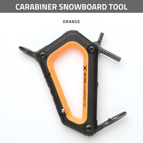 CARABINER SNOWBOARD TOOL - ORANGE